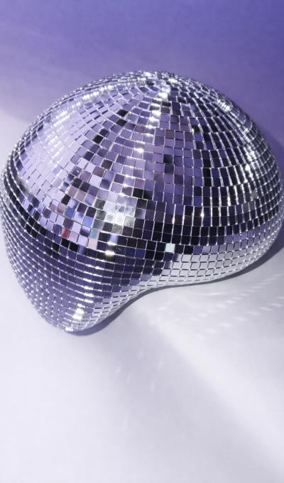 Discokugel geschmolzen